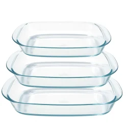 Lot de 3 plats à four rectangulaires - DURALEX