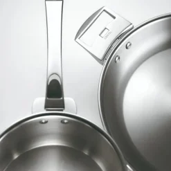 Lot de 3 Poêles inox Casteline poignée amovible OFFERTE - CRISTEL