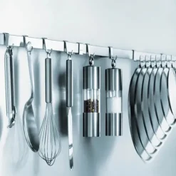 Lot de 4 ustensiles de cuisine inox et nylon - CRISTEL