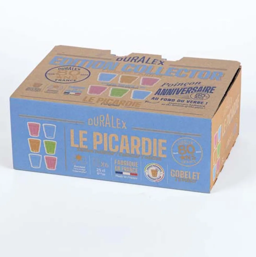 Lot de 6 verres 25 cl Colorés - PICARDIE - DURALEX
