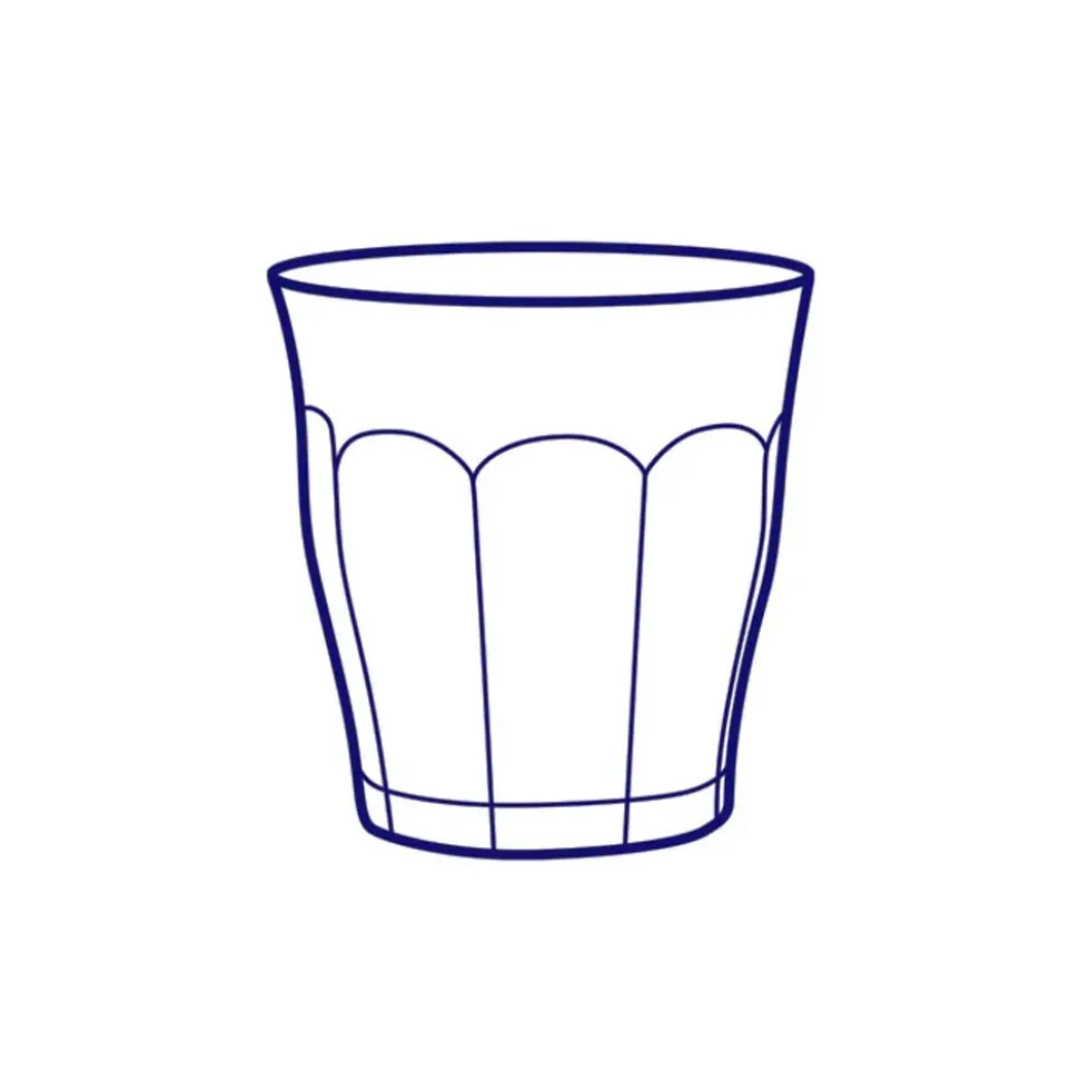 Lot de 6 verres 25 cl Marine - PICARDIE - DURALEX