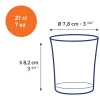 Lot de 6 verres 21 cl Vermeil LYS - DURALEX