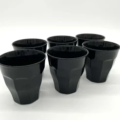 Lot de 6 verres noir 9 cl - PICARDIE - DURALEX