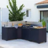 Meuble d'Angle pour Cuisine Extérieure Bleu navy - ENO