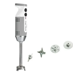 Mixeur plongeant polyvalent mini-pro Gris Blanc 4 couteaux - DYNAMIC