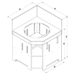 Module d'Angle pour Kamado M et L Gris Cargo - ENO