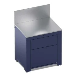 Module Plan de Travail 80 cm avec Tiroir Bleu Navy - ENO