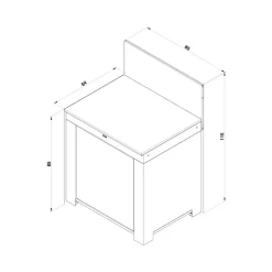 Module Plan de Travail 80 cm Vert Sauge - ENO