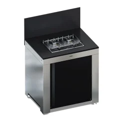 Module Table MASTER Encastrée 80 cm Noir et Inox - ENO
