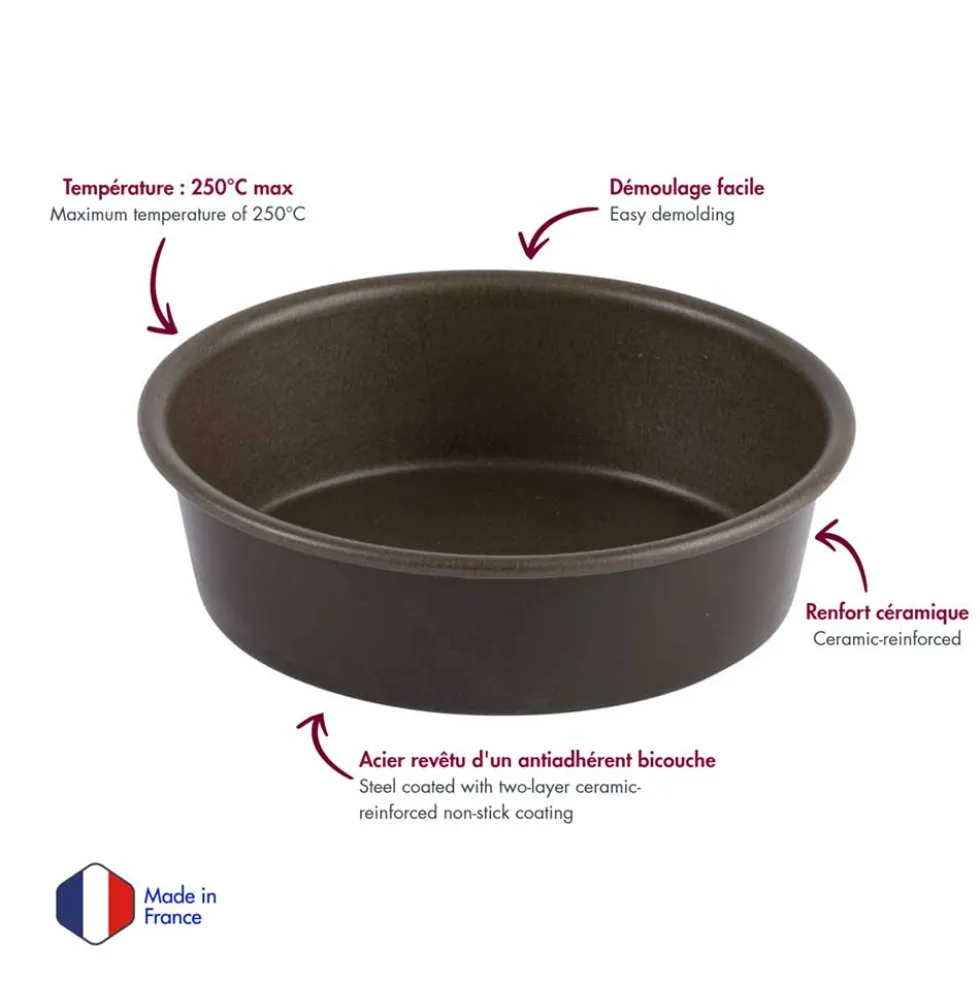 Moule à Manqué Rond uni antiadhérent - GOBEL