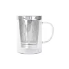Mug Théière Verbena verre et inox - CRISTEL