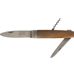 Outil multifonction pliable Hallali Pointe de corne blonde 3 pièces - DOURIS CHASTEL