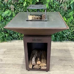 Pack Printemps Brasero Auvergnat Carré CORTEN - GRILL CHIC