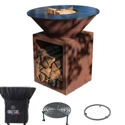 Pack Printemps Brasero Classique CORTEN Simple Cuve - GRILL CHIC