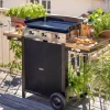 Plancha gaz INITIAL 65 sur Chariot Acier Noir - ENO