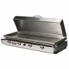 Plancha gaz inox LAGOA 4 feux Avec Couvercle - PLANCHA TONIO