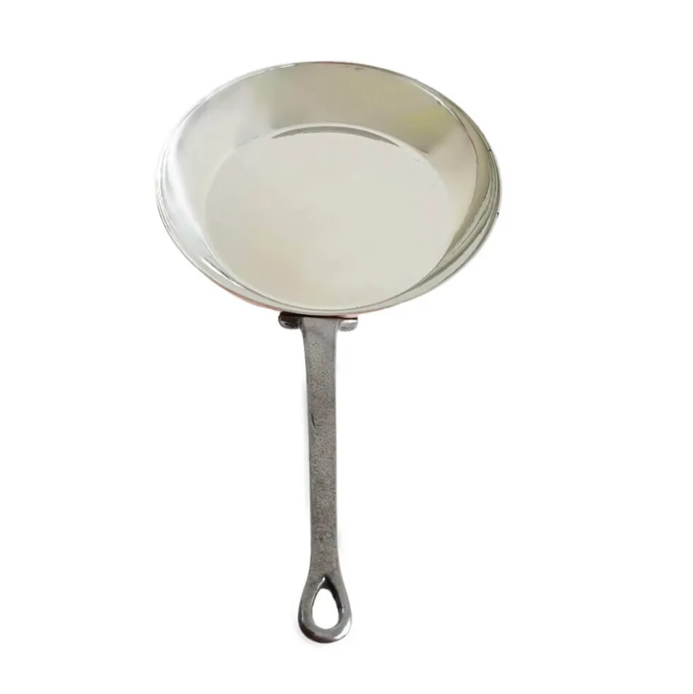 Poêle Cuivre Etamée 24 cm - ATELIER DU CUIVRE