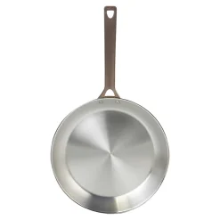 Poêle Inox Brossé Poignée Cuivrée - CRISTEL