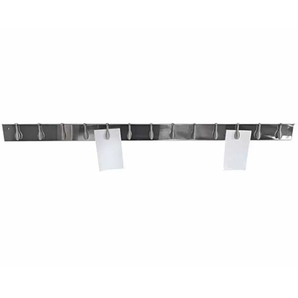 Porte-Fiches aimanté inox 13 Ressorts 100cm - Louis Tellier