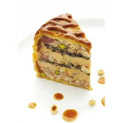 Pâté en Croûte Exopan Rond à Chevrons Diamètre 12 cm Hauteur 9 cm - MATFER