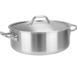 Rondeau inox avec couvercle - CRISTEL