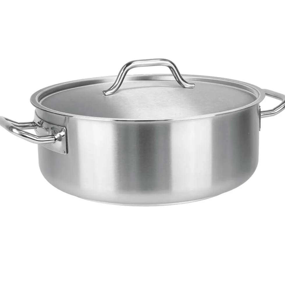 Rondeau inox avec couvercle - CRISTEL