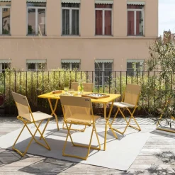 Salon de jardin Table pliante 4 chaises Balcony - LAFUMA