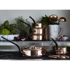Sauteuse Cuivre Tous Feux Couvercle OFFERT - BAUMALU