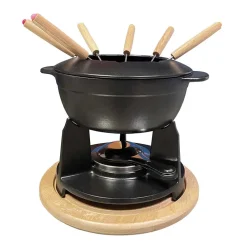 Service à fondue noir mat Classic - BAUMALU