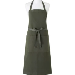 Tablier Coton Lin Fleuriste Vert Lierre 102 x 92 cm - Charvet Editions