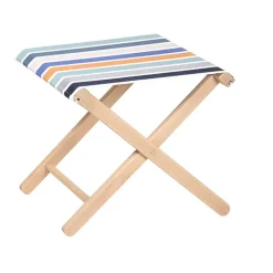 Tabouret toile GARLIN Bleu BIC - ARTIGA