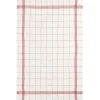Torchon Bistrot en lin 51 x 80 cm Rouge - Charvet Editions