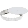 Tourtière ronde cannelée fer blanc diamètre 24 cm - GOBEL