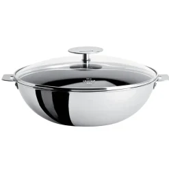 Wok inox Casteline poignée amovible - CRISTEL